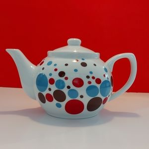 Second Cup Polka Dot Teapot